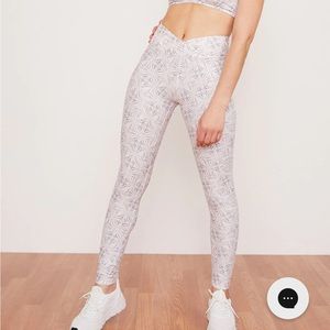 Wolven Harmony Crossover Ruched Legging